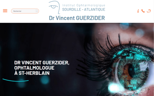 Création site médical ophtalmologue par une agence de communication digitale à Nantes