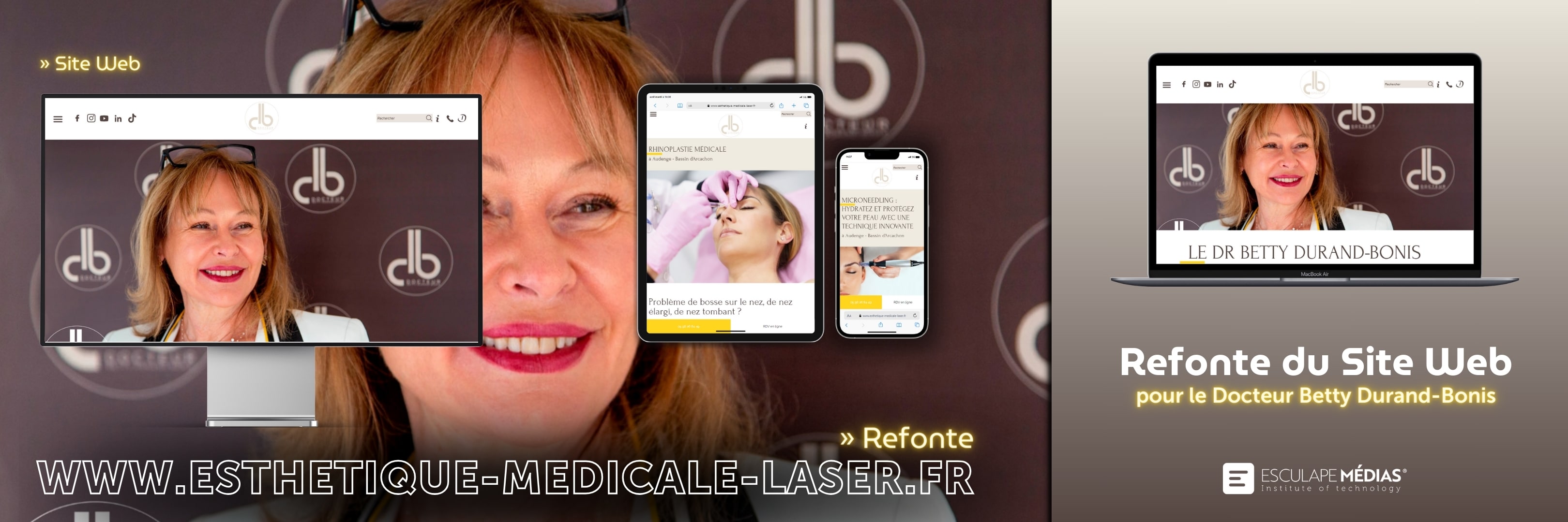 Refonte site médical à Arcachon par notre agence web santé.