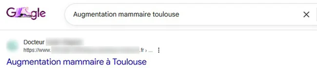 Title dans la SERP Google